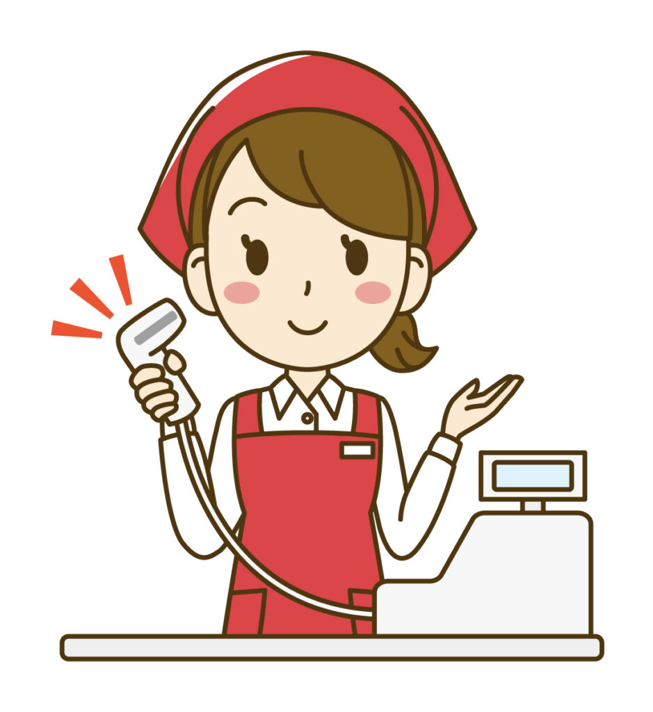 レジ打ちのパート