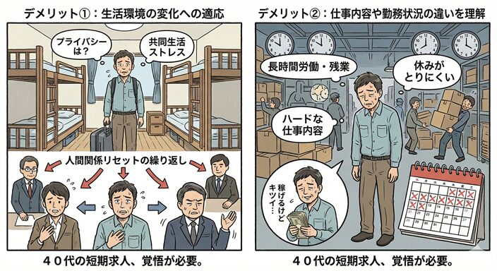 短期求人のデメリット