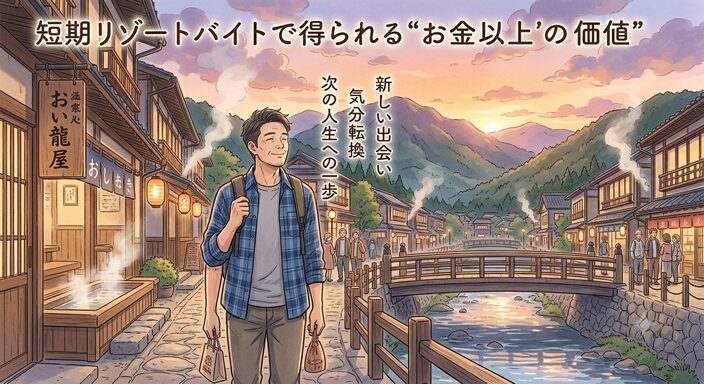 温泉旅館の客室清掃をしている40代男性スタッフ