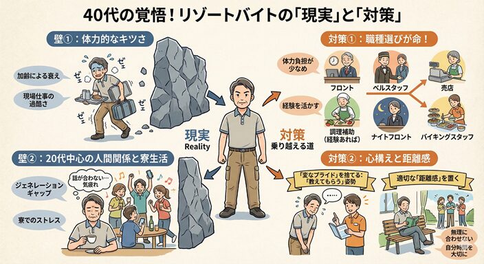 40代の覚悟しておくべき「現実」と対策の図