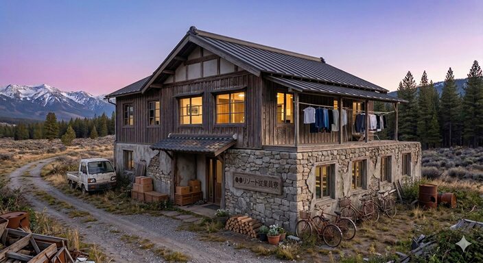 辺鄙なところにある寮