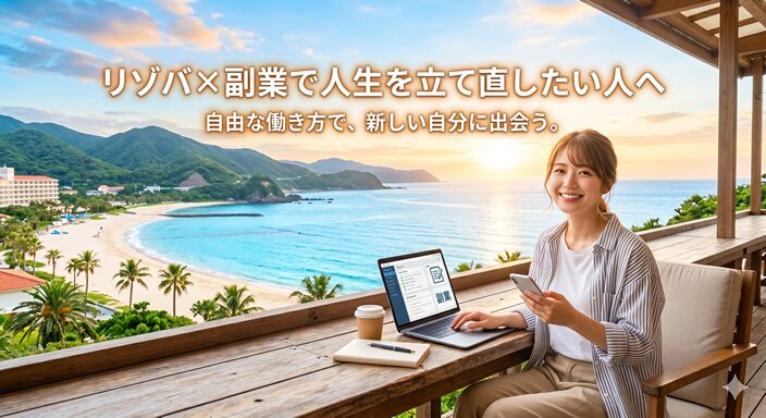 リゾバ×副業で人生を立て直したい人へのバナー画像